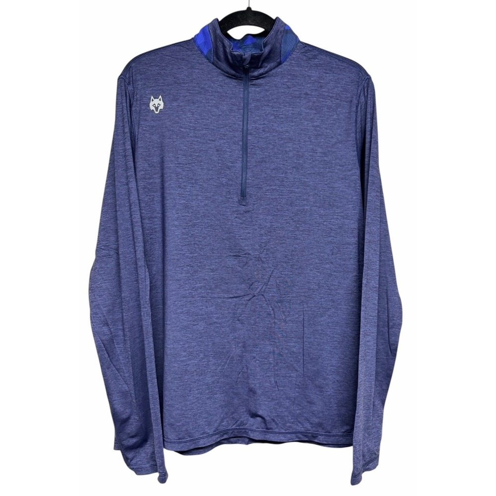 Greyson Sport 1/4 Zip Pullover Performance‎ Stretch Brrr L/S Blue Men's Size L